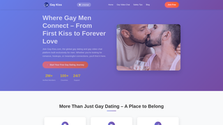 Thumbnail of gay-kiss.com