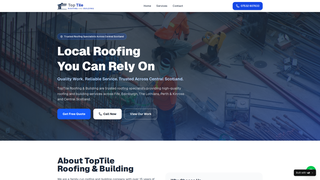 Screenshot of toptileroofing.uk