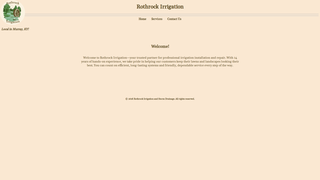 Screenshot of rothrockirrigation.com