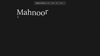 Thumbnail of mahnoorfaheem.com