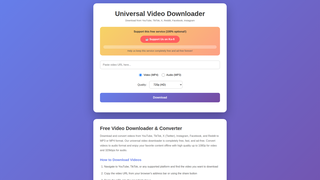 Thumbnail of universalvideodownloader.org