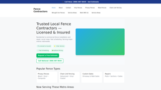 Thumbnail of fencecontractors.net