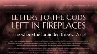 Screenshot of letterstothegods.com