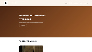 Screenshot of boshipgreenpottery.com