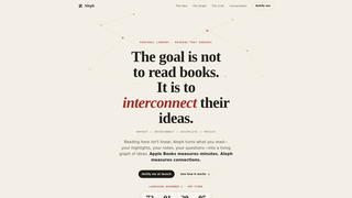 Screenshot of alephlibrary.com