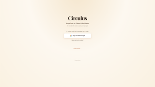 Screenshot of circulusapp.com