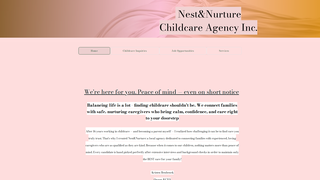 Thumbnail of nestandnurturechildcareagency.com