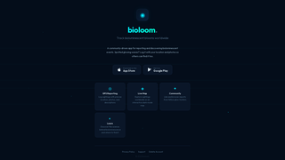 Screenshot of bioloom.app
