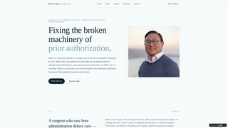 Screenshot of steveskimmd.com