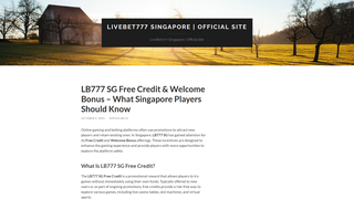 Thumbnail of livebet777sg.com