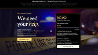 Screenshot of adelaidefamilymurders.com