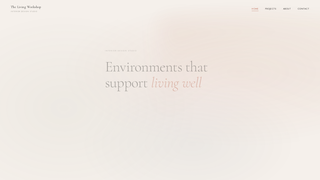 Screenshot of thelivingworkshop.uk