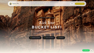 Screenshot of buckethattraveller.com