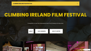 Screenshot of climbingirelandfilmfestival.com