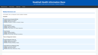 Thumbnail of noakhalihealthinfo.com