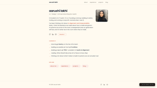 Screenshot of aarushilakhi.com