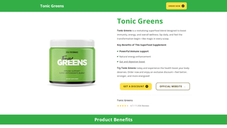 Thumbnail of tonicgreenshealth.com