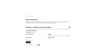 Thumbnail of reelcutr.com