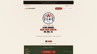 Screenshot of humoprimebbq.com