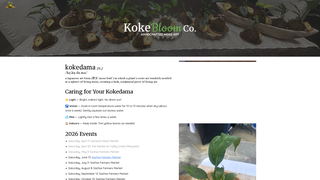 Screenshot of kokebloom.com