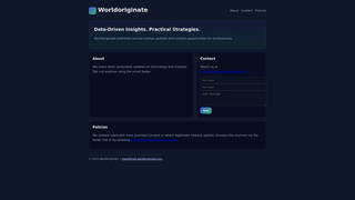 Thumbnail of worldoriginate.com