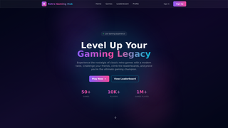 Screenshot of retrogaminghub.app