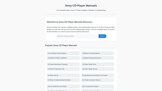 Thumbnail of sonycdplayermanual.com