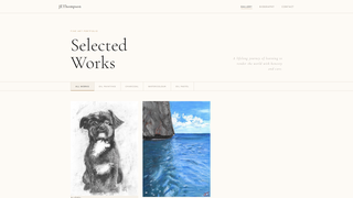Screenshot of jethompsonfineart.com