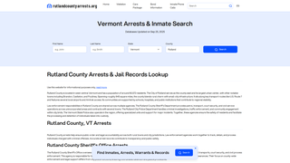 Thumbnail of rutlandcountyarrests.org
