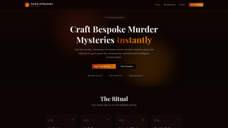 Screenshot of societyofmysteries.com