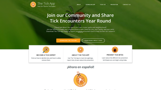Screenshot of thetickapp.com