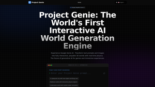 Screenshot of project-genie.org