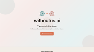 Screenshot of withoutus.ai