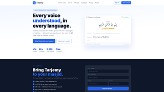 Screenshot of tarjemy.com