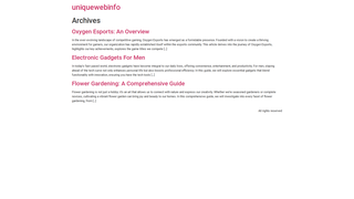 Thumbnail of uniquewebinfo.com