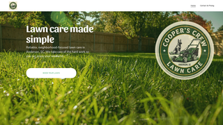 Screenshot of cooperscrewlawncare.com