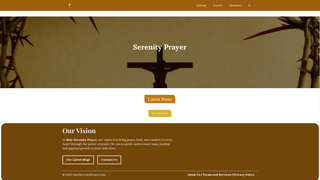 Thumbnail of holyserenityprayer.com