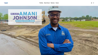 Screenshot of amanijohnson.com