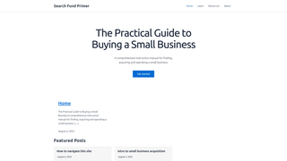 Thumbnail of searchfundprimer.com