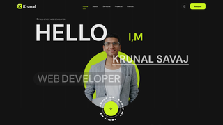 Screenshot of krunalsavaj.dev