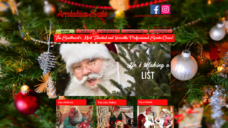 Screenshot of appalachiansanta.com