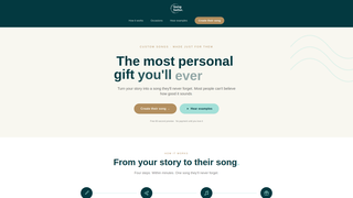Screenshot of songsailor.com