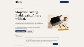 Screenshot of aicodethatworks.com