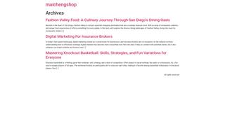 Thumbnail of maichengshop.com
