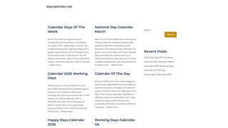 Thumbnail of daycalendar.net
