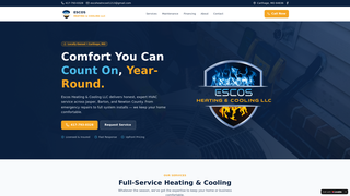 Screenshot of escoshvac.com