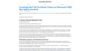 Thumbnail of taconitereview.org