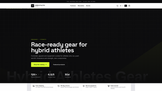 Screenshot of hybridathletesgear.com