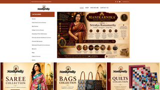 Screenshot of manikarnikastore.com