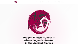 Screenshot of dragonwhisperadventure.com